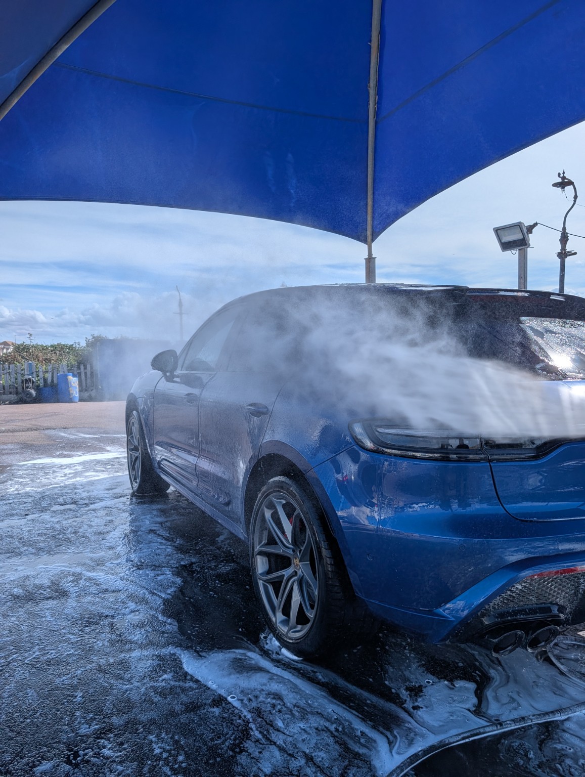 Vehicle being cleaned at Beach Green Valeting
