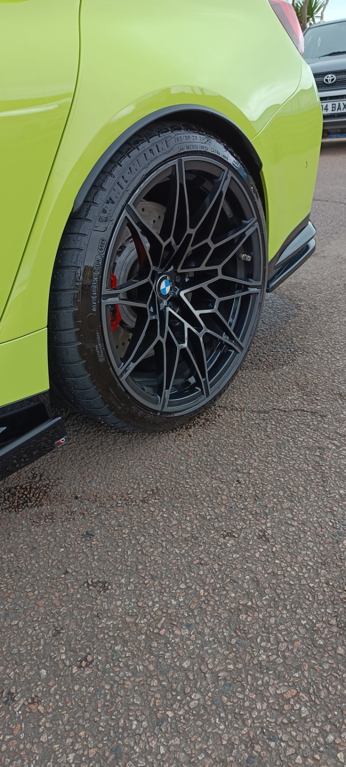 BMW wheel and brake detail after cleaning